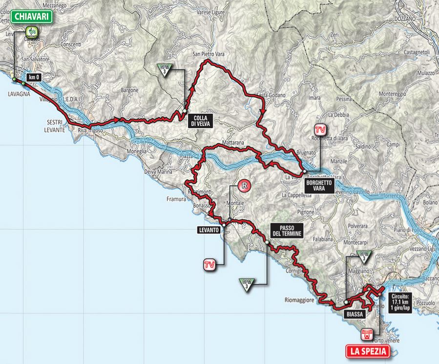 2015 Giro st4 map