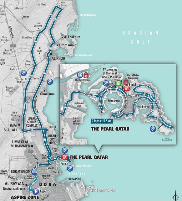 2016 worlds road race map