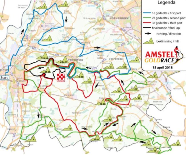 Amstel 2018 map