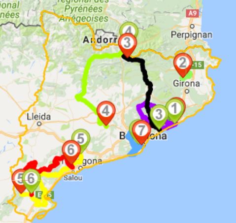 Catalunya 2017 map