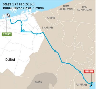 Dubai tour st1 map