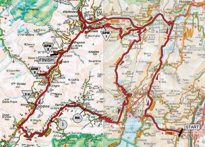 Giro-del-Trentino-Stage-3-map