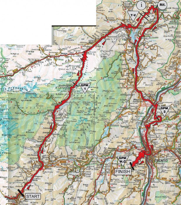 Giro-del-Trentino-Stage-4-map