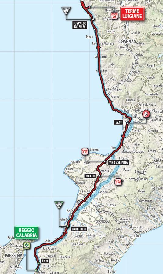 Giro 2017 Stage6 map