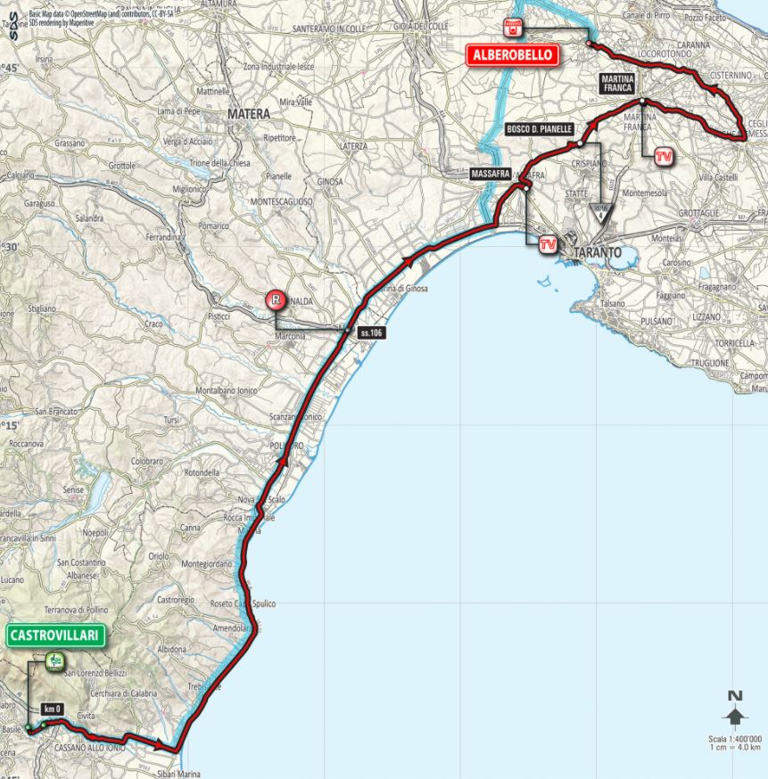 Giro 2017 Stage7 map