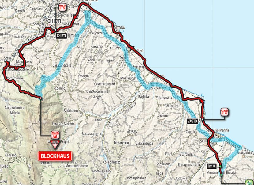 Giro 2017 Stage9 map
