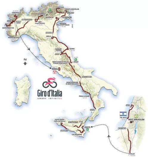 Giro Map 2018