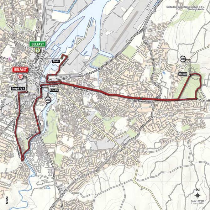 Giro stage 1 map 670