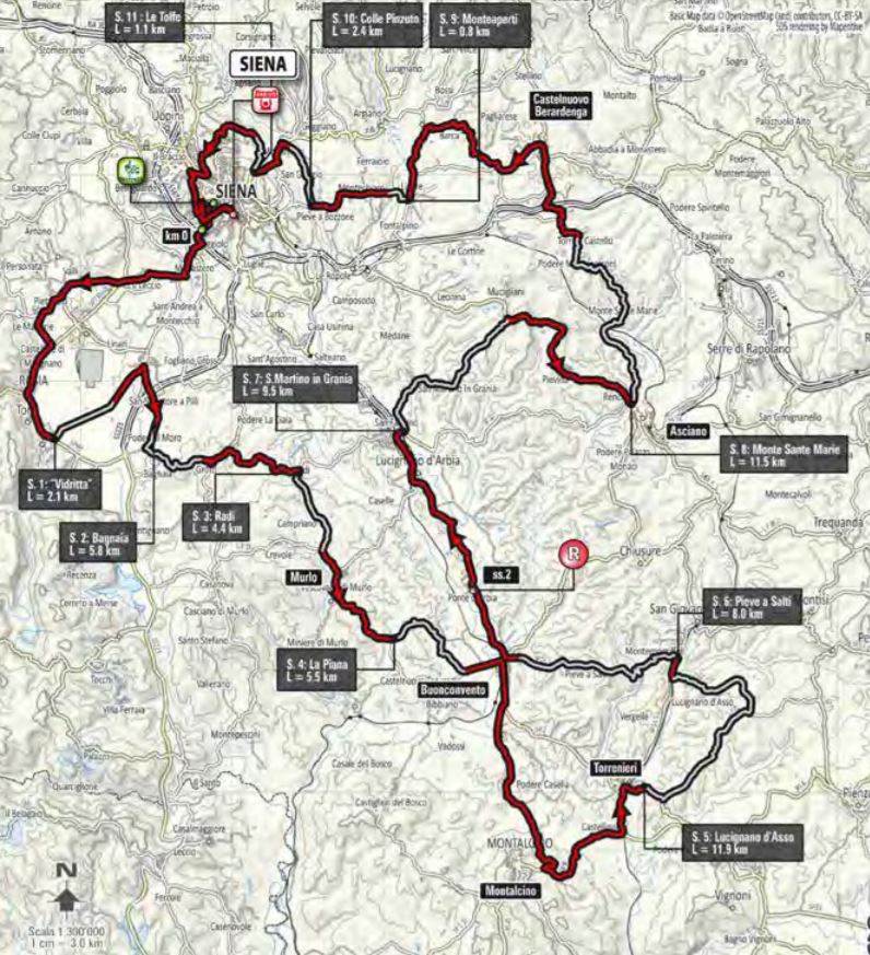 Strade Bianche 2018 map2