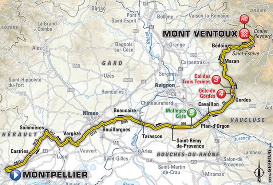 TDF2016 stage12 map