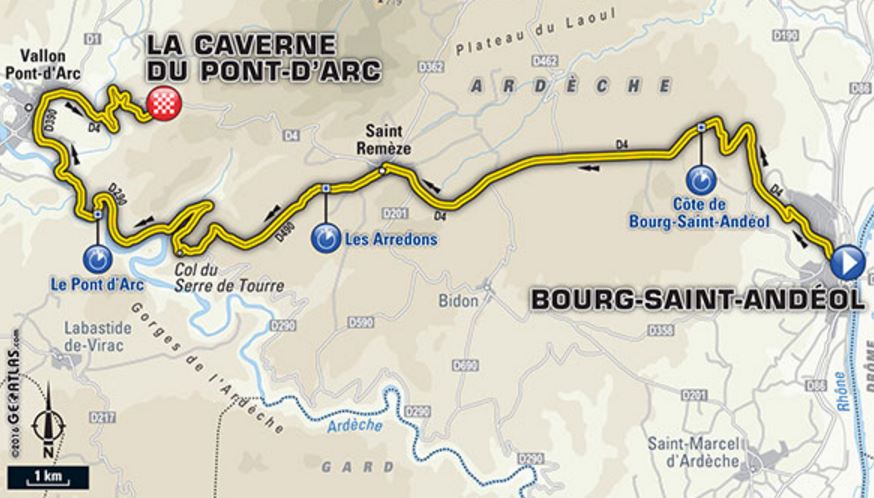 TDF2016 stage13 map