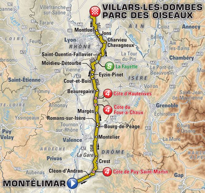 TDF2016 stage14 map