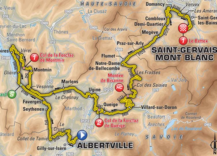 TDF2016 stage19 map