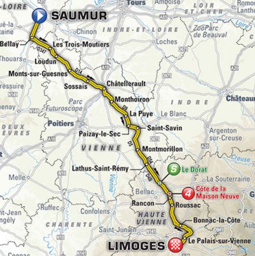 TDF2016 stage4 map