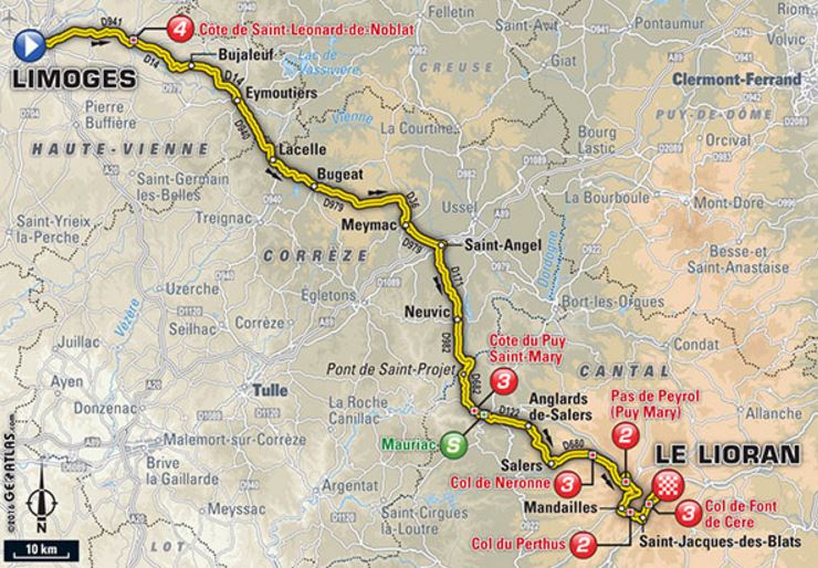 TDF2016 stage5 map