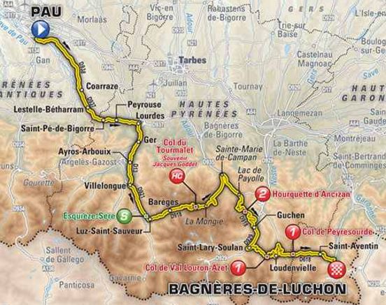 TDF2016 stage8 map
