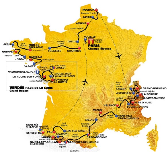 TDF Route 2018