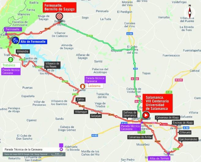 Vuelta 2018 st10 map