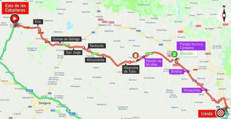 Vuelta 2018 st18 map