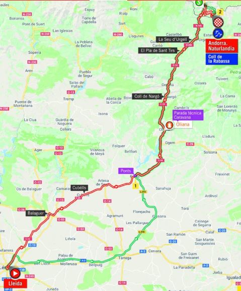 Vuelta 2018 st19 map