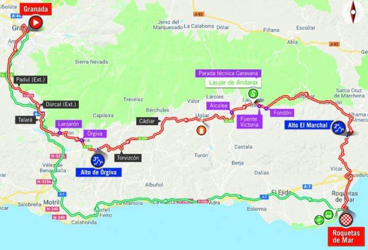 Vuelta 2018 st5 map