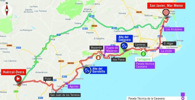 Vuelta 2018 st6 map