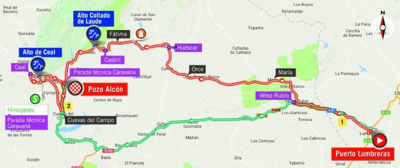 Vuelta 2018 st7 map