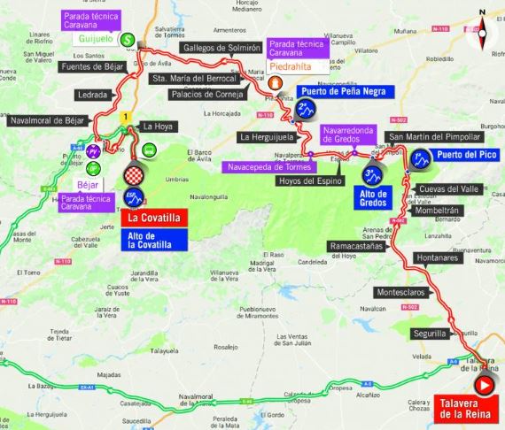 Vuelta 2018 st9 map