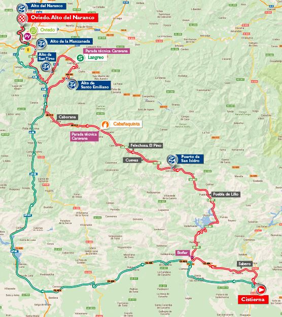 Vuelta16 st9 map