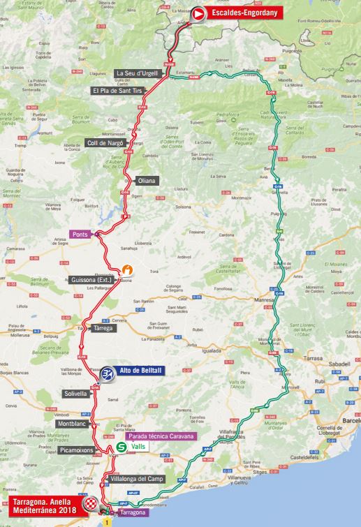 Vuelta17 stage4 map