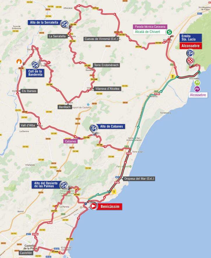 Vuelta17 stage 5 map