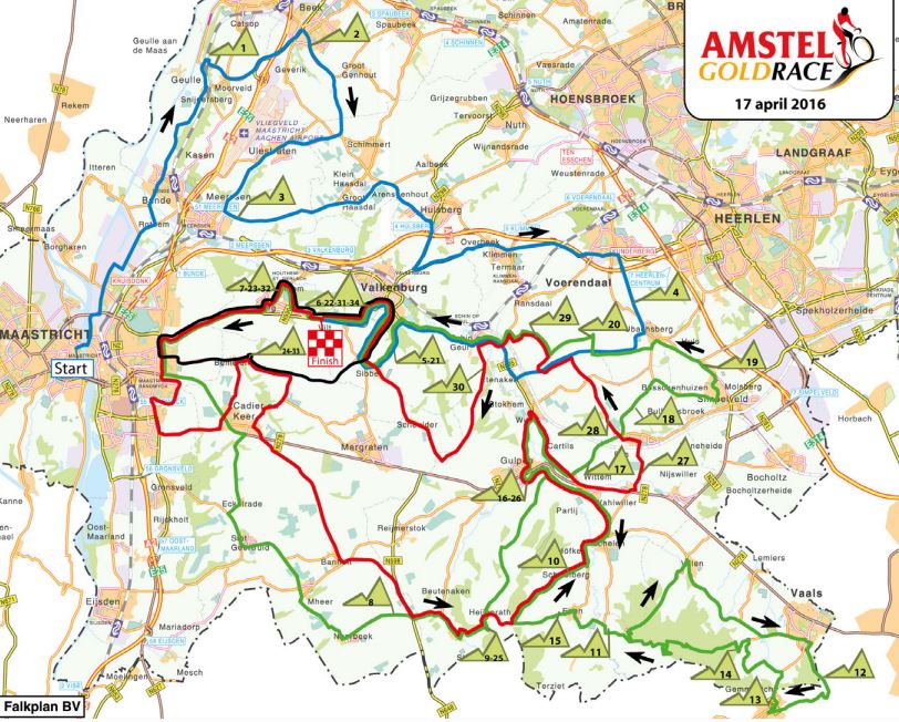 amstel Gold 2016 map