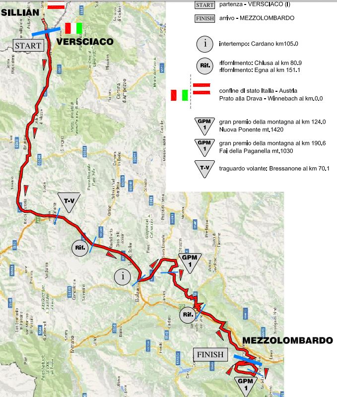 trentino 2016 stage3 map