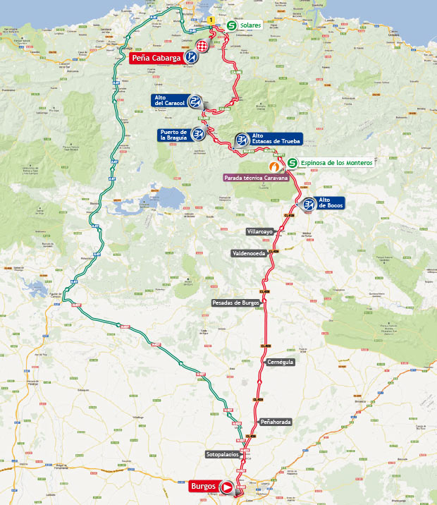 vuelta stage 18 map