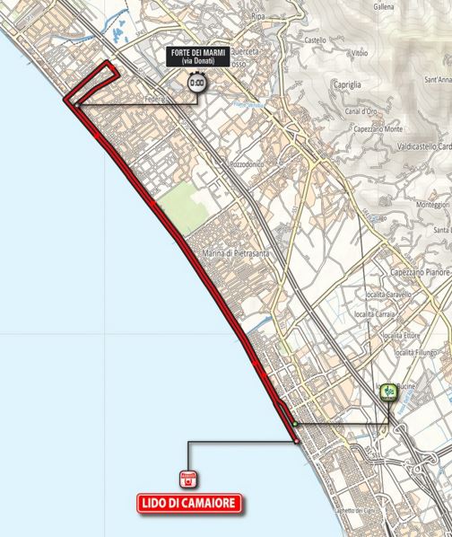 2016 Tirreno st1 map