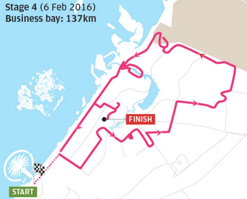 Dubai tour st4 map