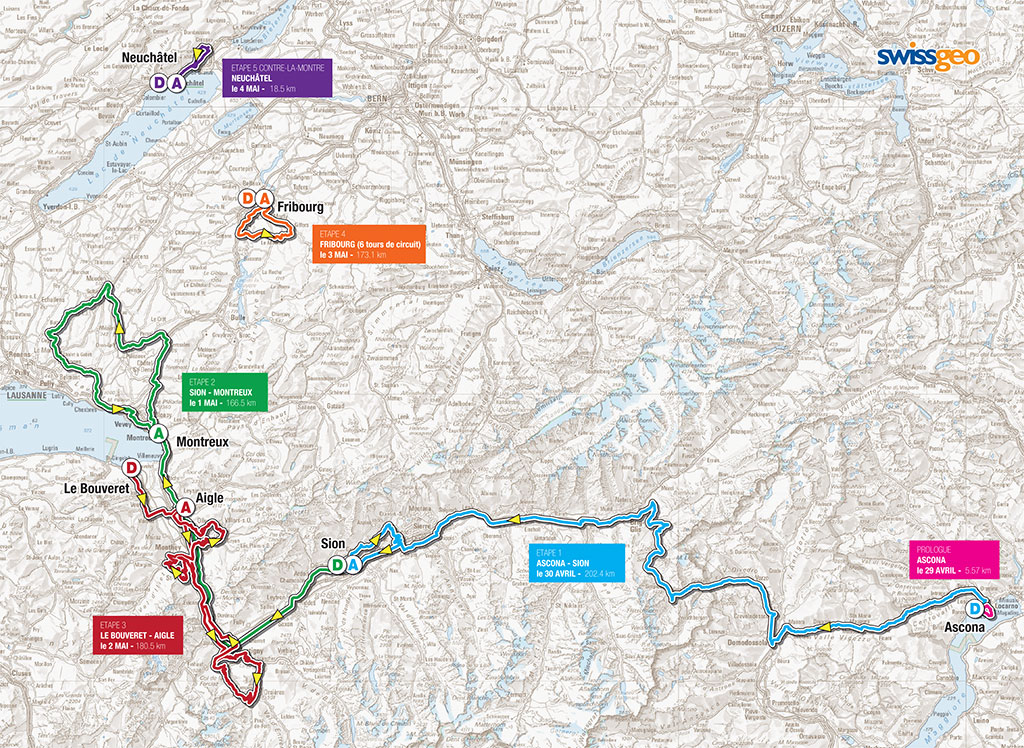 Romandie-map 2014