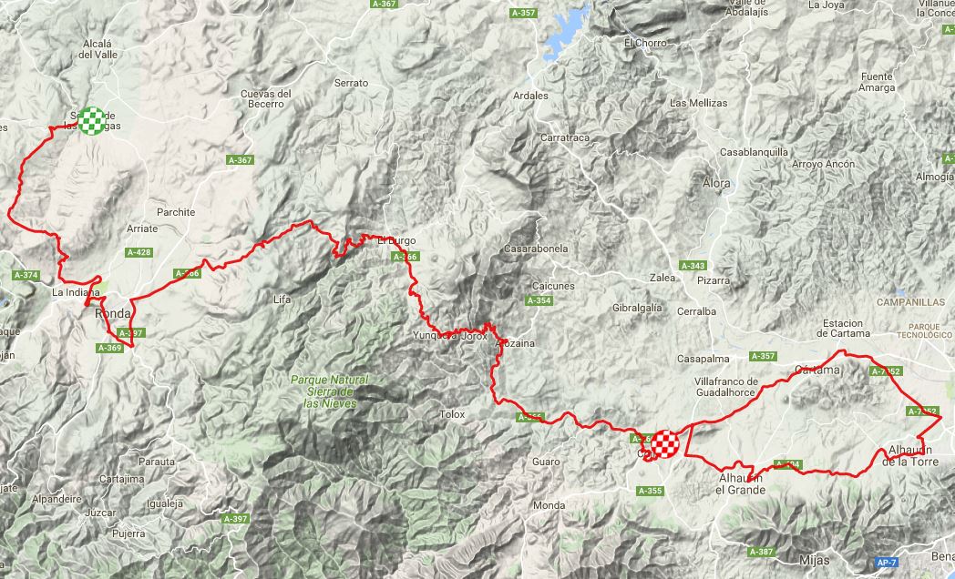 Ruta del sol 2017 st5 map