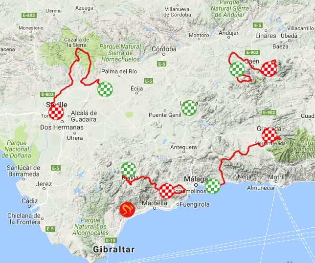 Ruta del sol route2017