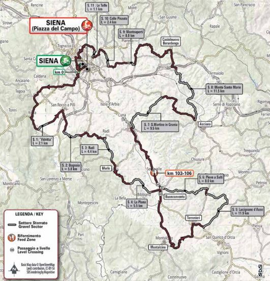 Strade 2019 map