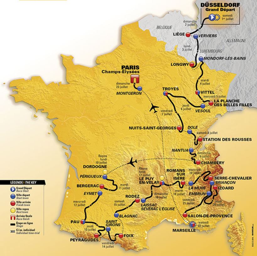 TDF 2017 map