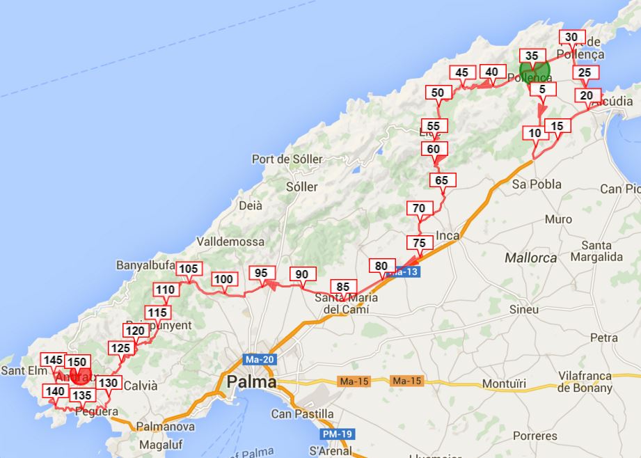 trofeo pollenca map